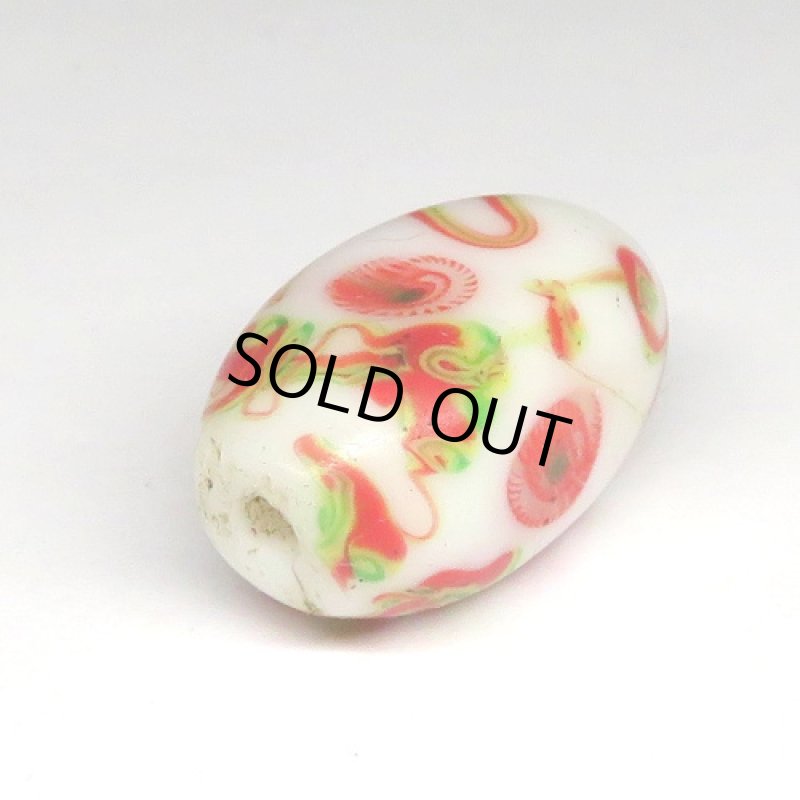 乾隆玉(中国製ミルフィオリ) 白