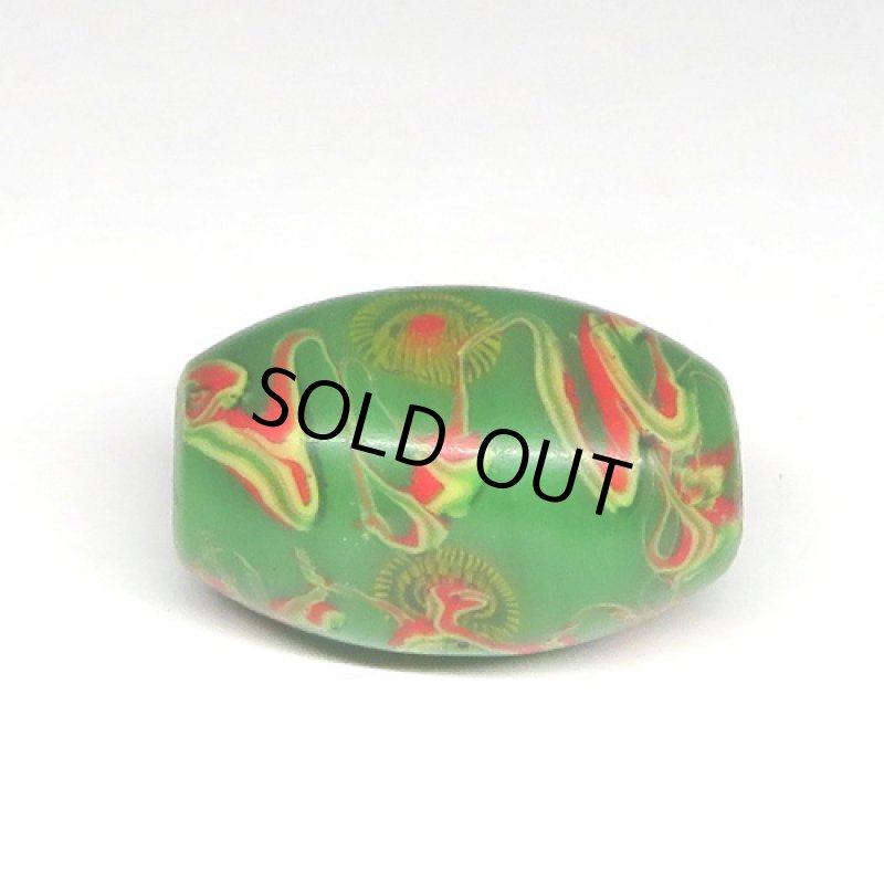 乾隆玉（中国製ミルフィオリ）　緑