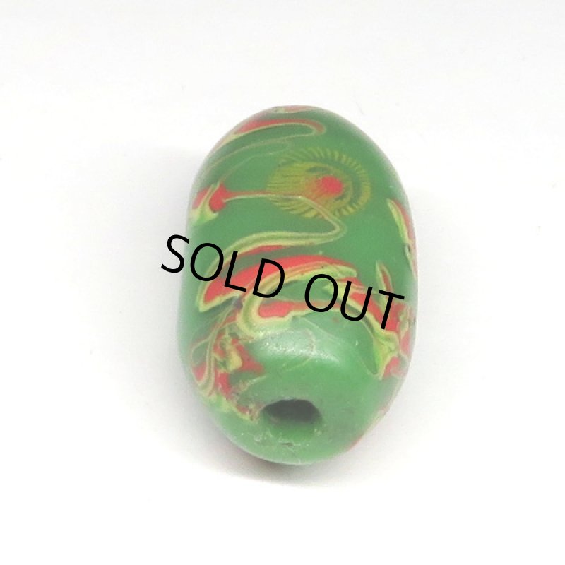 乾隆玉（中国製ミルフィオリ）　緑