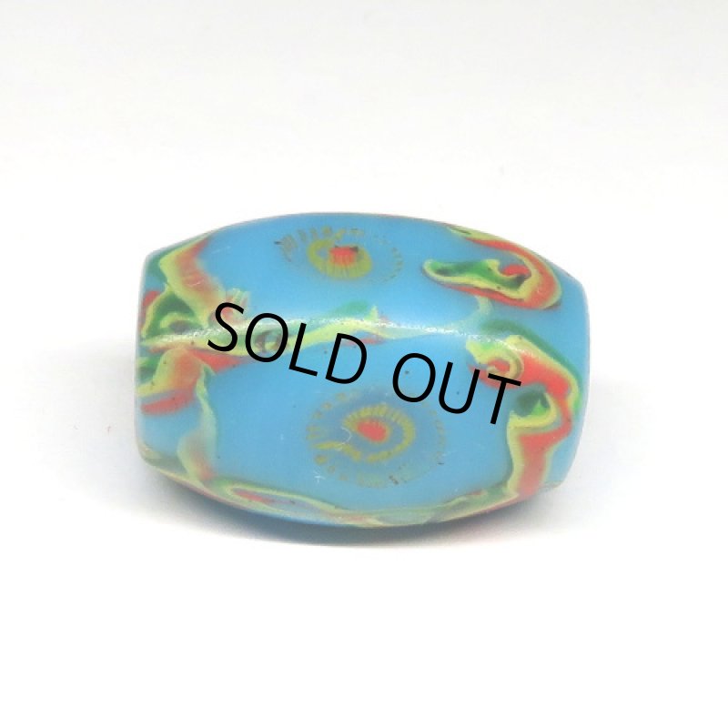 乾隆玉（中国製ミルフィオリ）　青