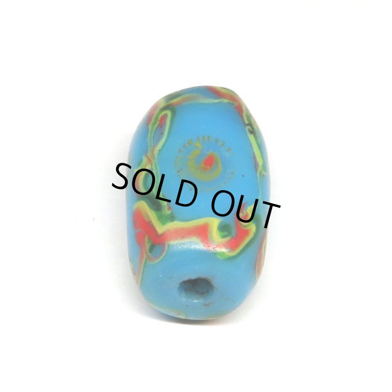 乾隆玉（中国製ミルフィオリ）　青