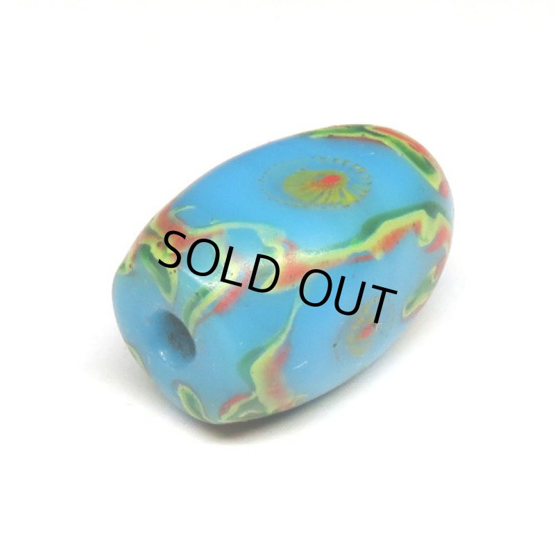 乾隆玉（中国製ミルフィオリ）　青