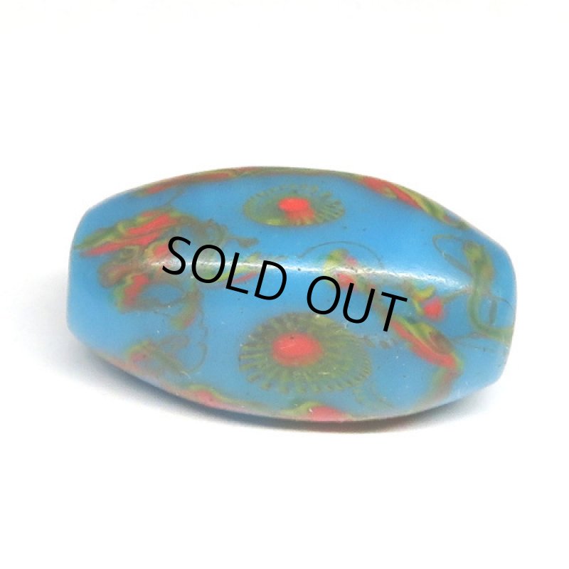 乾隆玉(中国製ミルフィオリ) 青