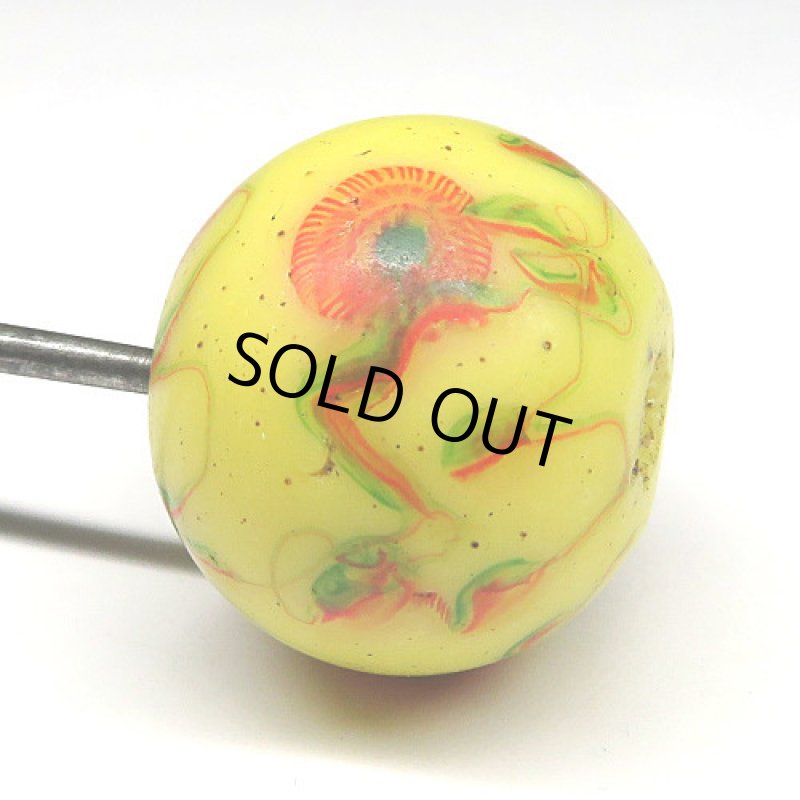 乾隆玉(中国製ミルフィオリ) 大型黄色