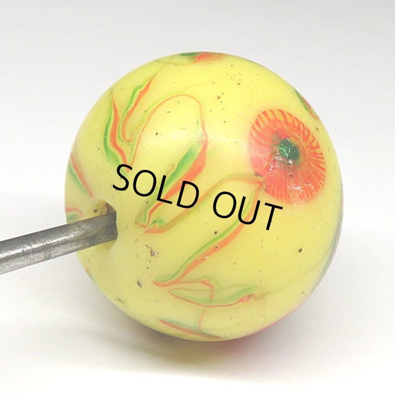 乾隆玉(中国製ミルフィオリ) 大型黄色