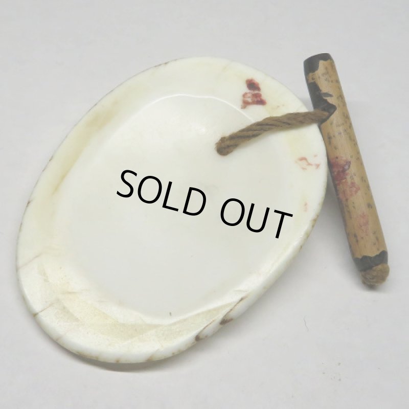 ナガ族伝世 貝の耳飾り