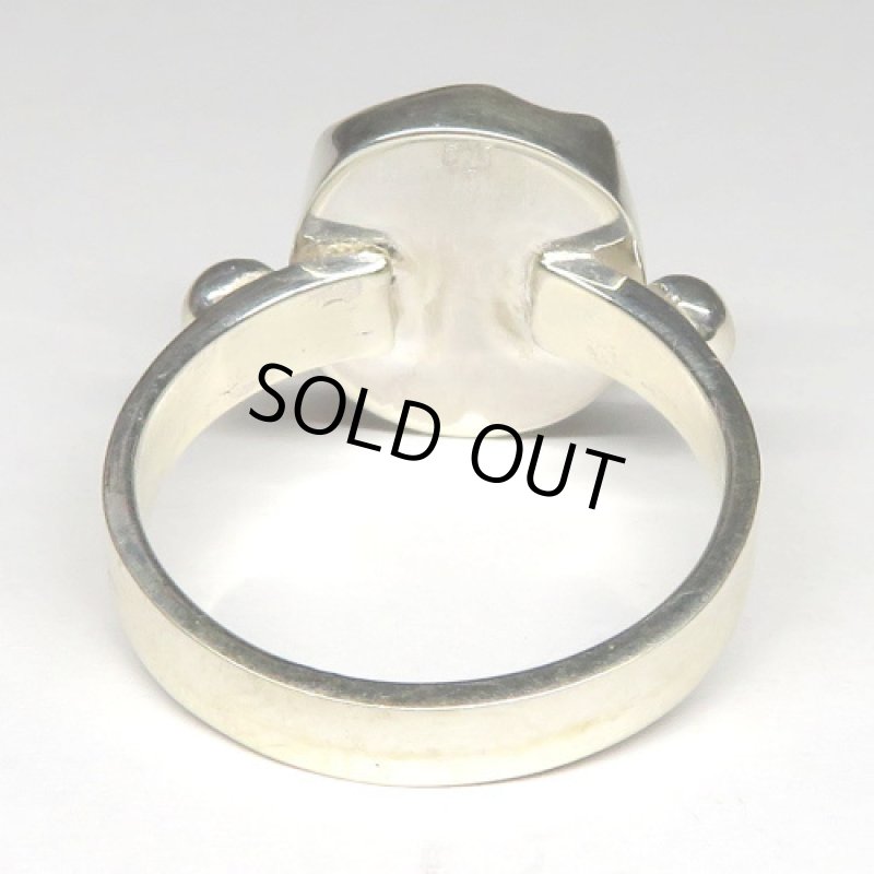 エッチドカーネリアンのシルバーリング