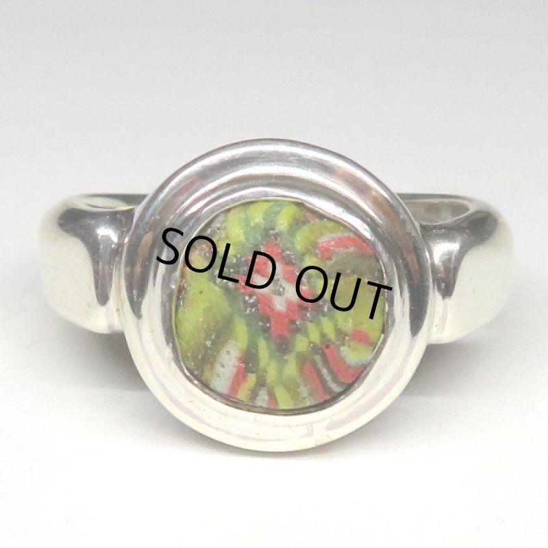 ローマンモザイクのシルバーリング