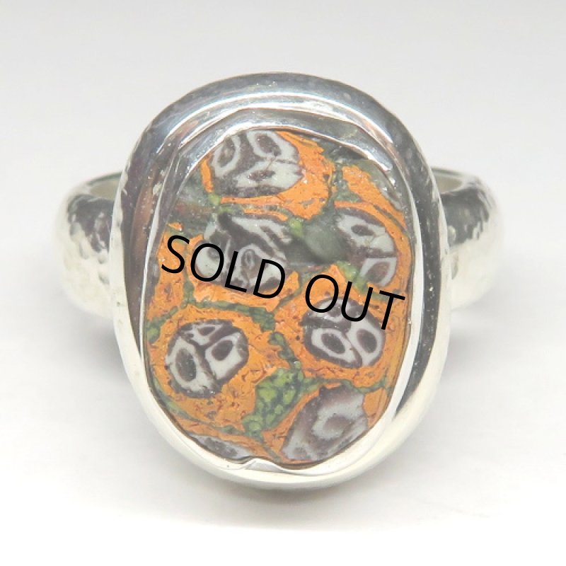 古代とんぼ玉のシルバーリング