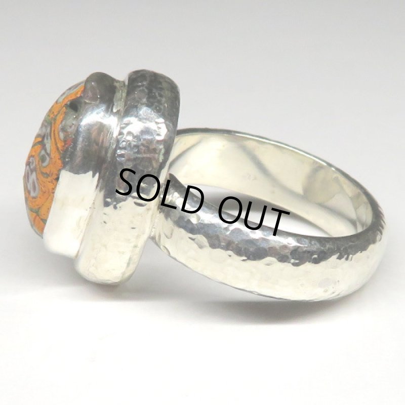 古代とんぼ玉のシルバーリング