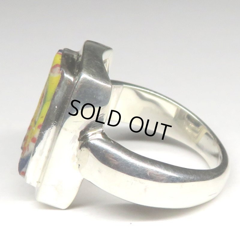 古代とんぼ玉のシルバーリング