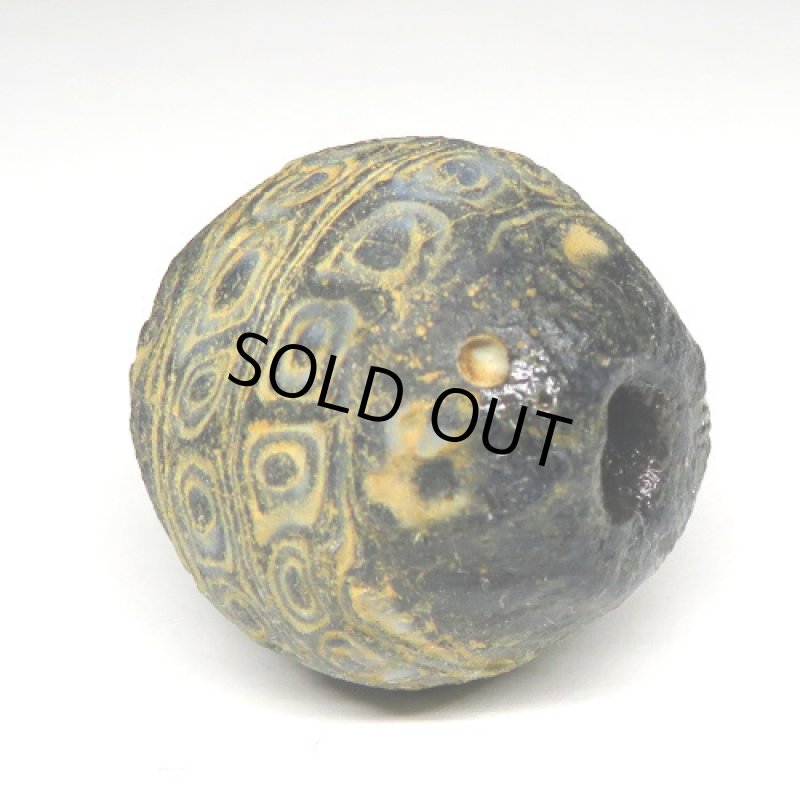 大型古代ジャワ玉・モザイク貼付け玉