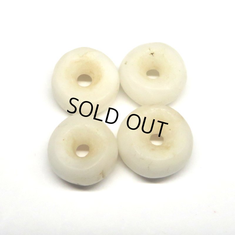 ジュンネ発掘古代乳白水晶ディスク型 4個セット