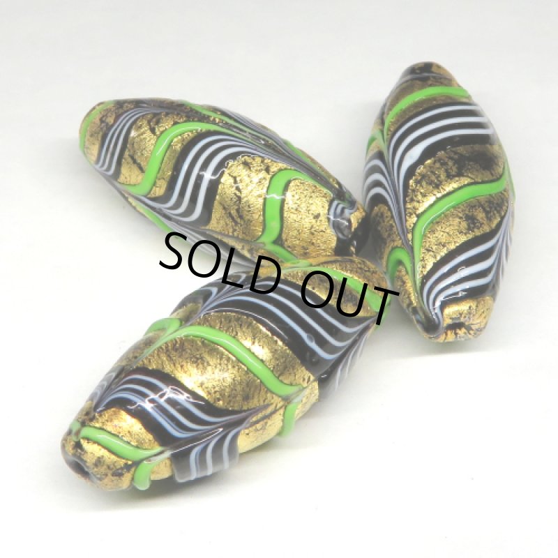 美80’sヴィンテージ 金フェザービーズ(複数在庫あり)