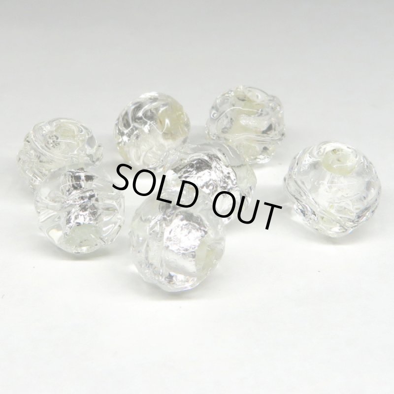 80’sヴィンテージ　銀箔ビーズ（複数在庫あり）