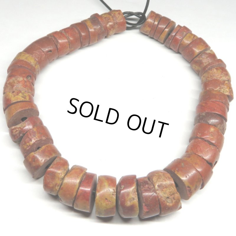 ボーキサイトビーズ太い短連