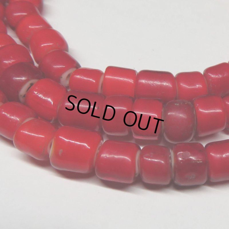 朱色+血赤チューブ型ホワイトハーツMix連