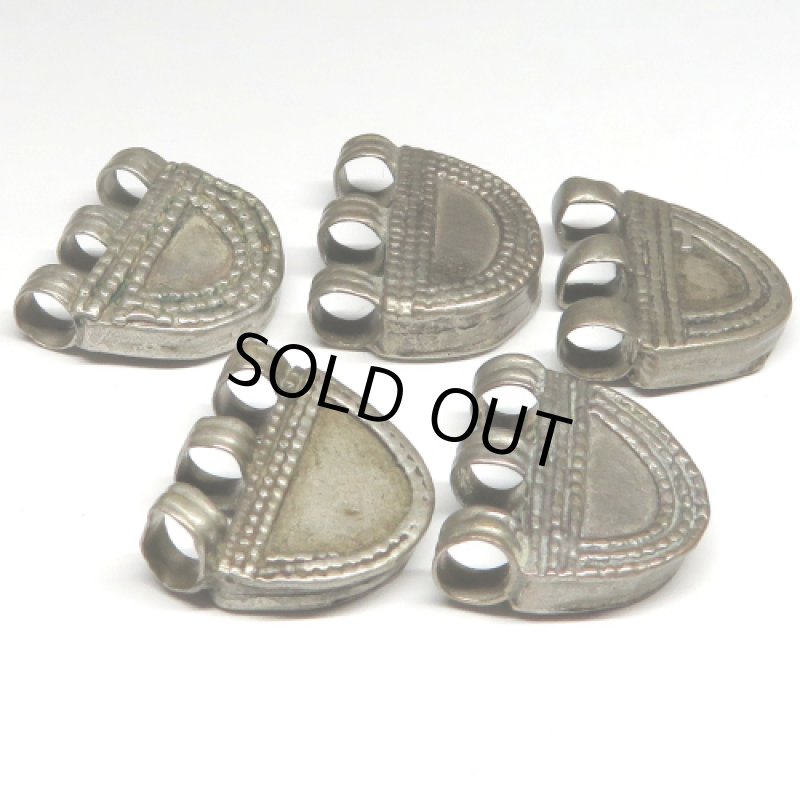 エチオピア銀パーツ　5個セット