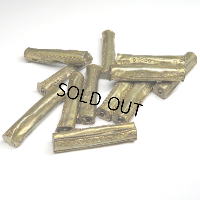 ヨルバ族真鍮ビーズ 12個セット