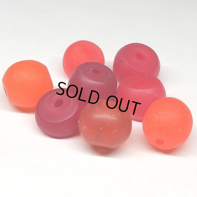 レッド+オレンジクリア　8個セット