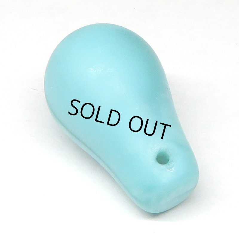 ウェディングビーズ　乳白パールブルー