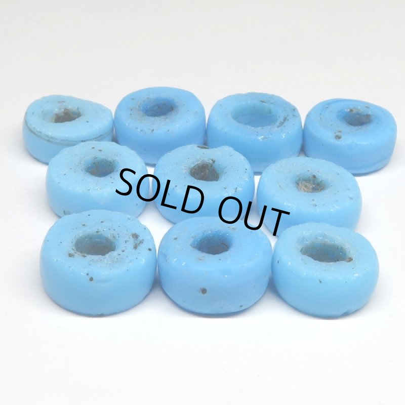 ナガ族ディスク型ブルー 10個セット