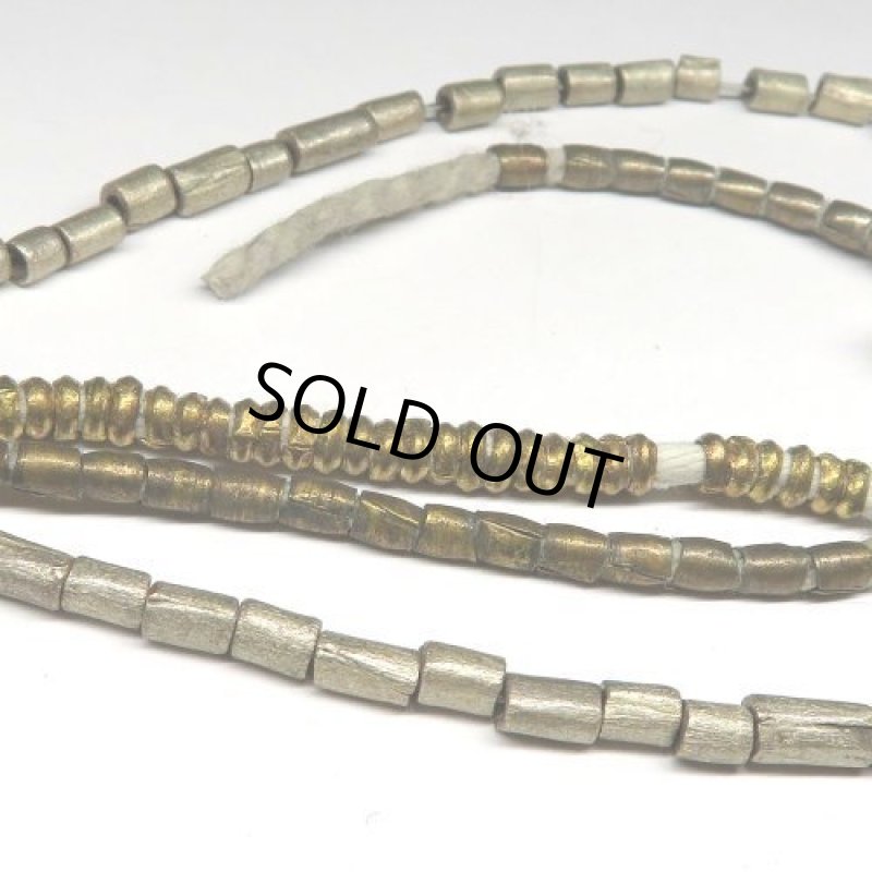 アフリカ金属ビーズ　短連セット