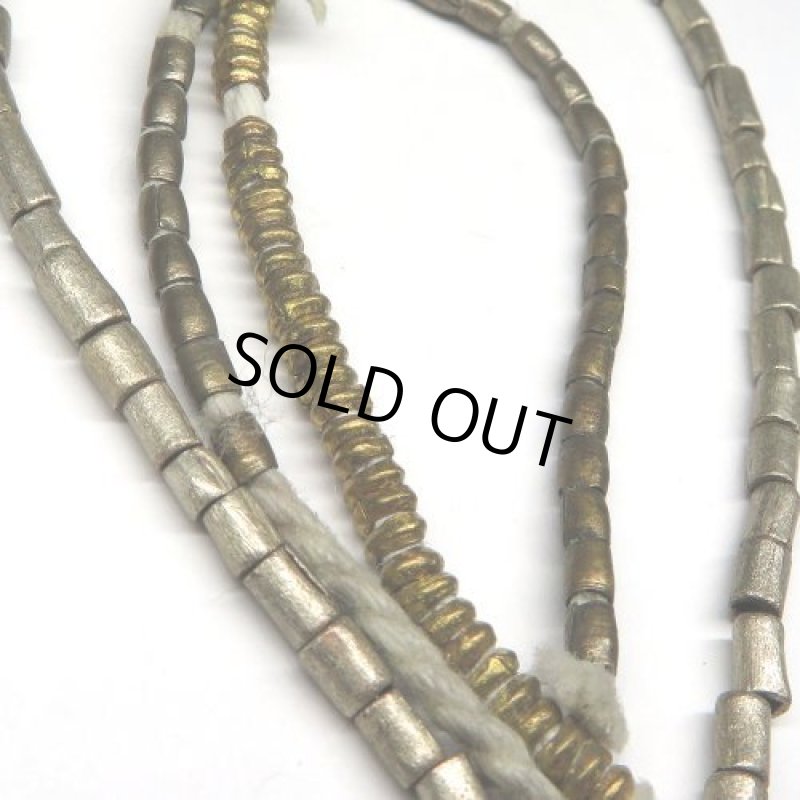 アフリカ金属ビーズ　短連セット