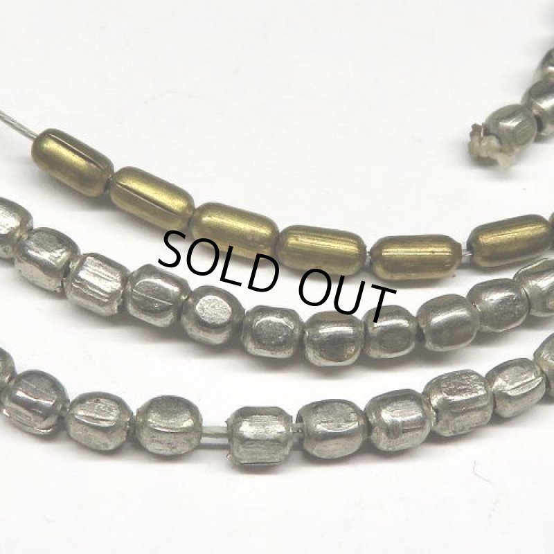 アフリカ金属ビーズ　短連セット