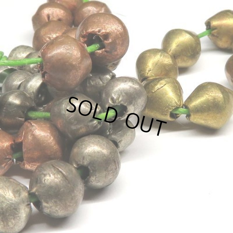 エチオピア金属ビーズ三種 短連セット