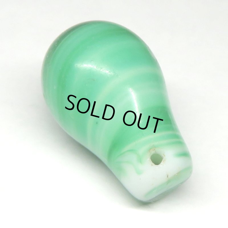 ウェディングビーズ　緑白