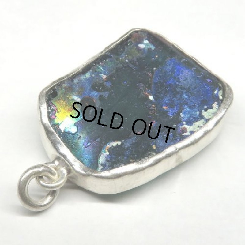 古代ガラス残欠ペンダントトップ