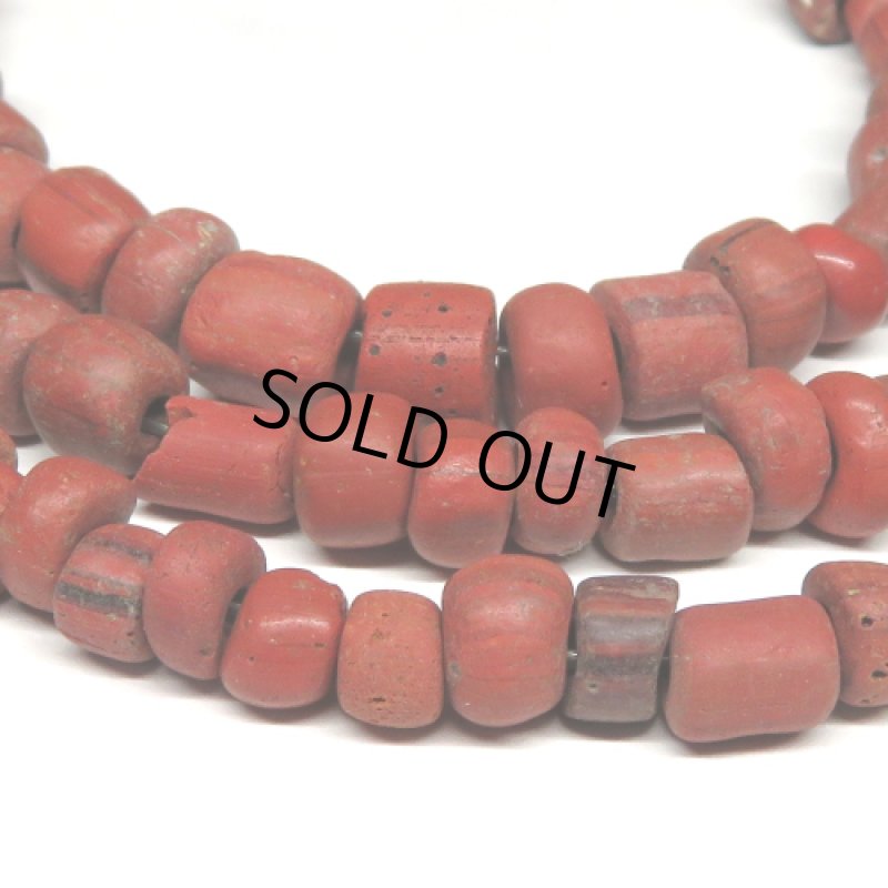 茶色インドパシフィックビーズ連