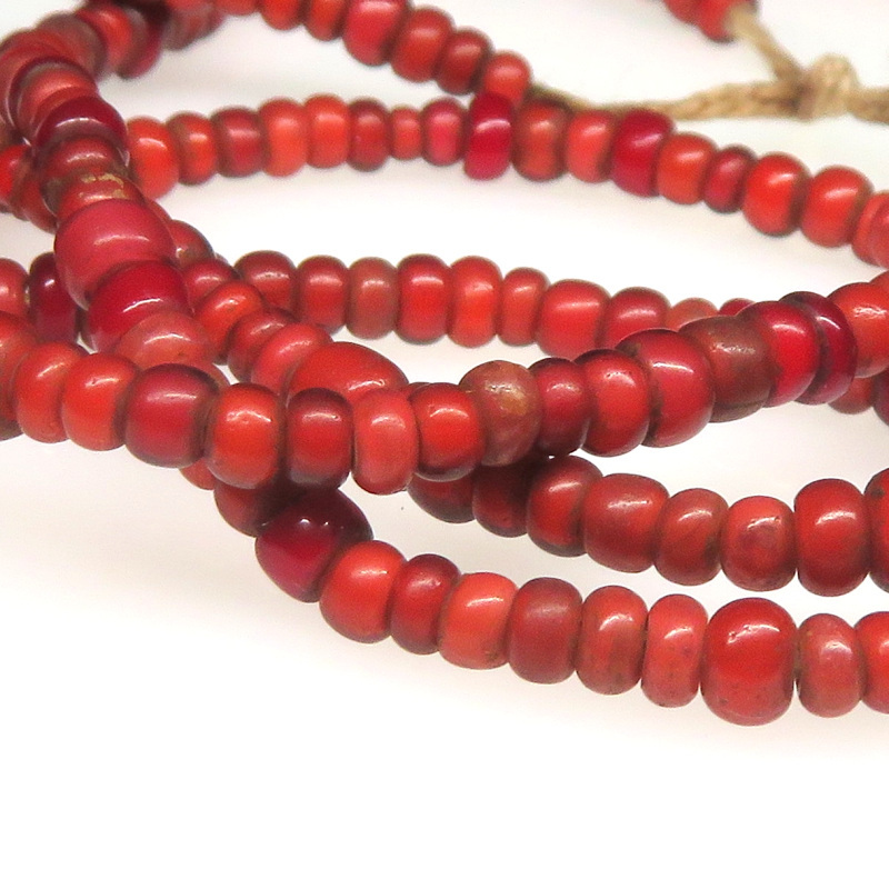 ホワイトハーツアンティークビーズ極上金赤 ホワイトハーツアンティークビーズ極上金赤 ホワイトハーツ